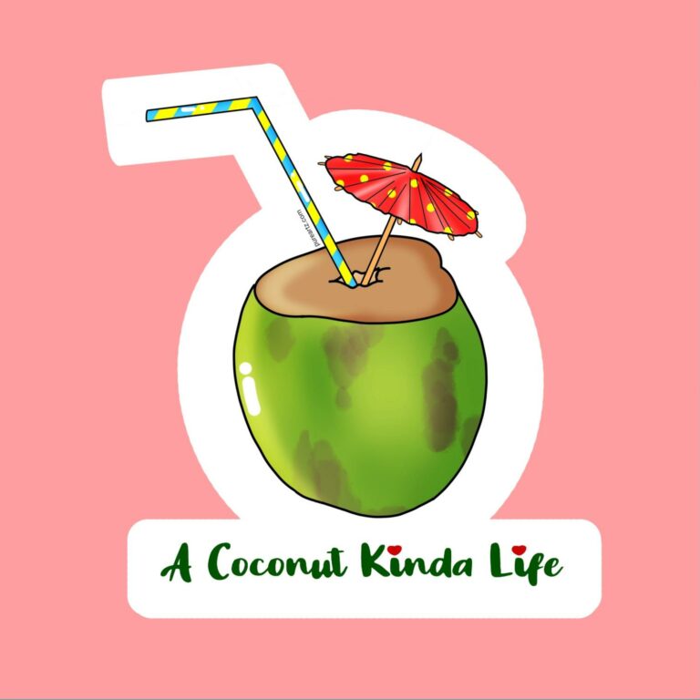 Coconut Sticker