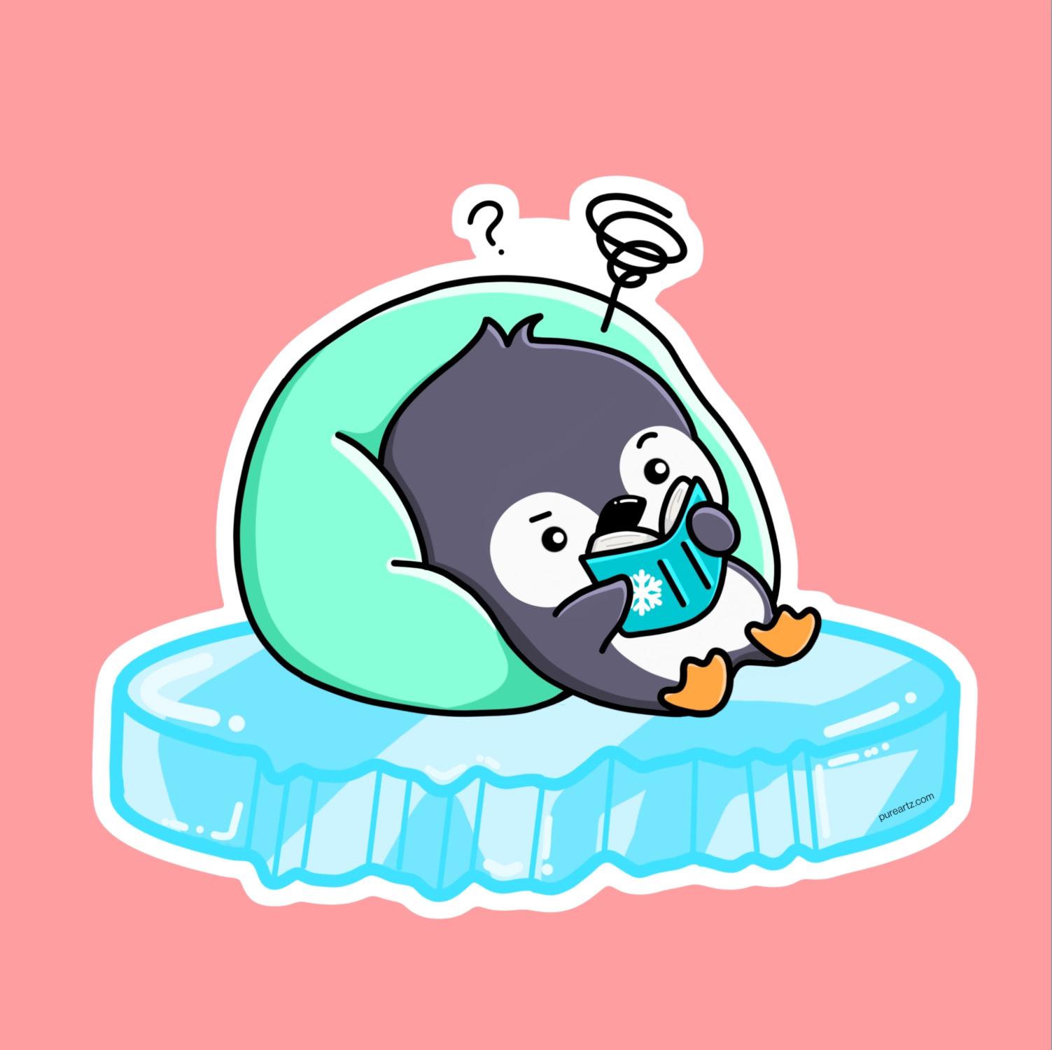 Chibi Penguin-4 Sticker