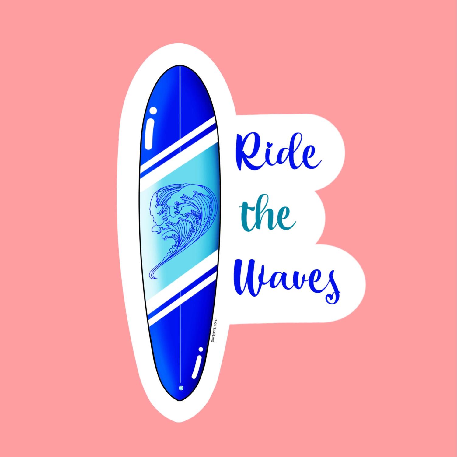 Surf Board Sticker