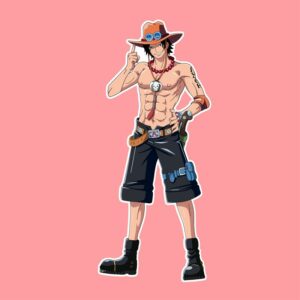 Portgas D. Ace One Piece - Anime Sticker