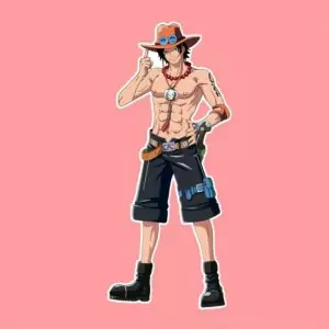 Portgas D. Ace One Piece - Anime Sticker