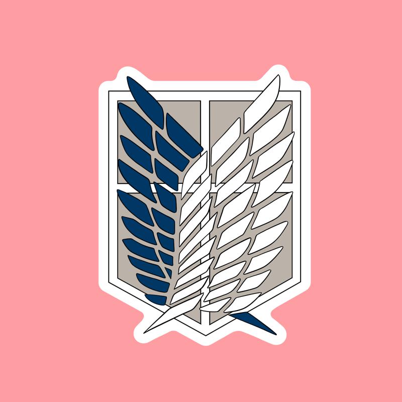 Survey Corps Logo Sticker - Attack on Titan Merchandise