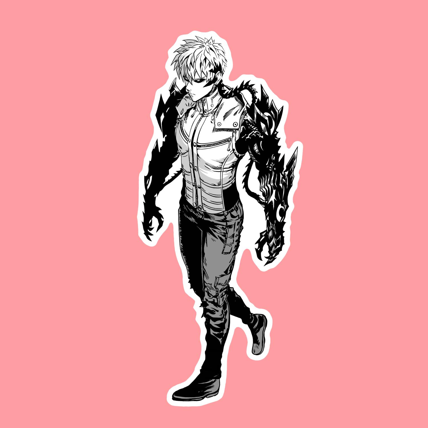 How to draw Genos from One Punch Man | speed drawing - YouTube