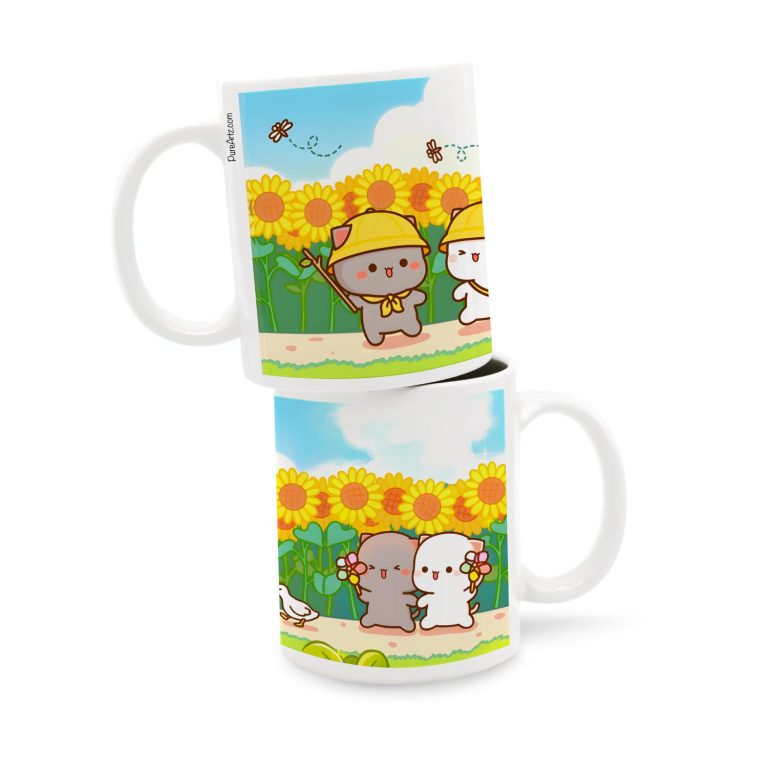 Peach and Goma Butterfly- Coffee Mug