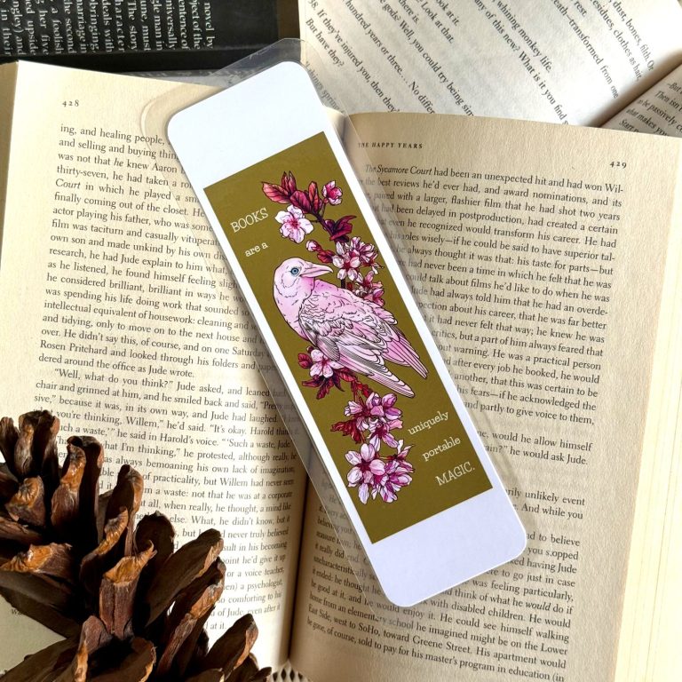 White Raven Bookmark