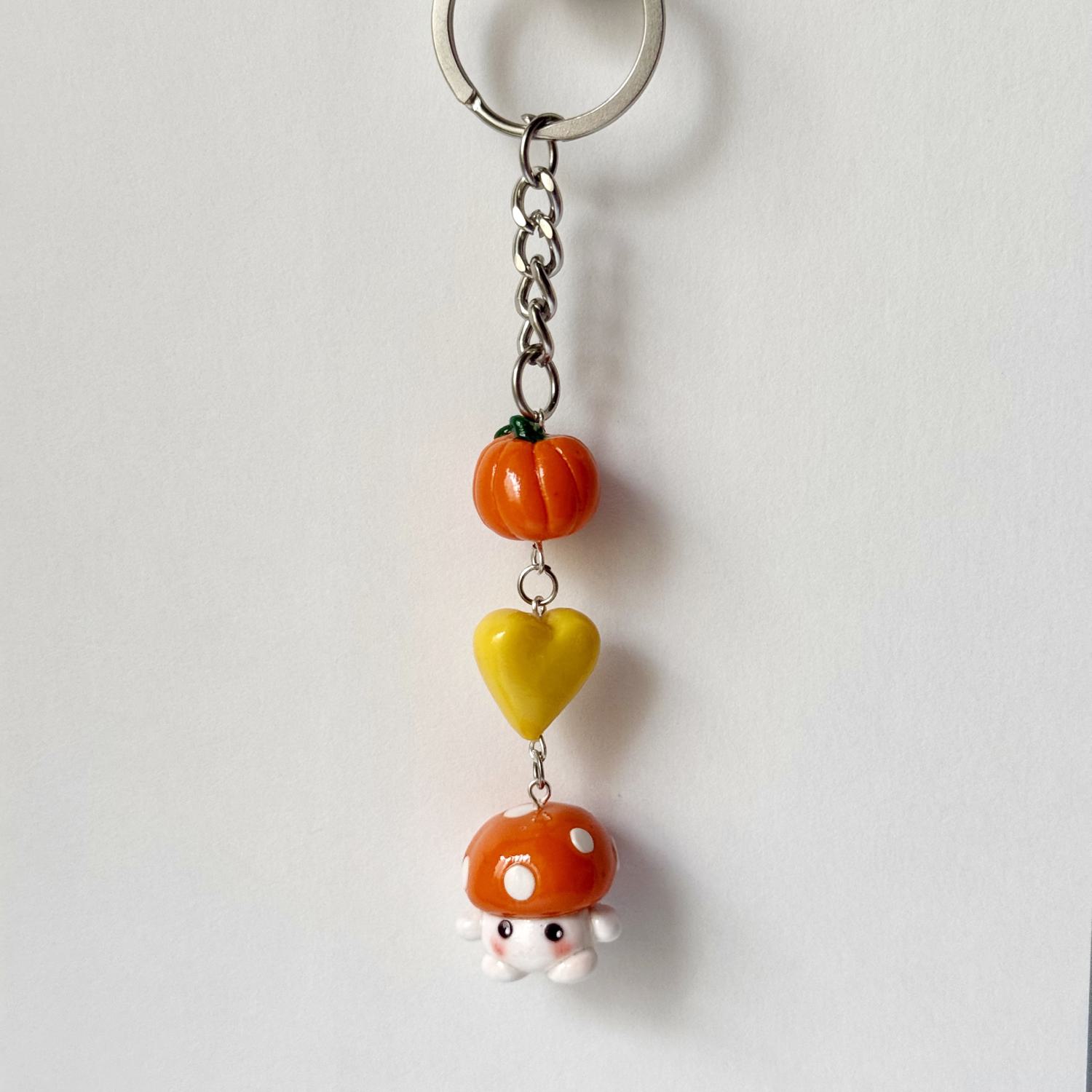 Orange Mushroom Keychain - Image 3