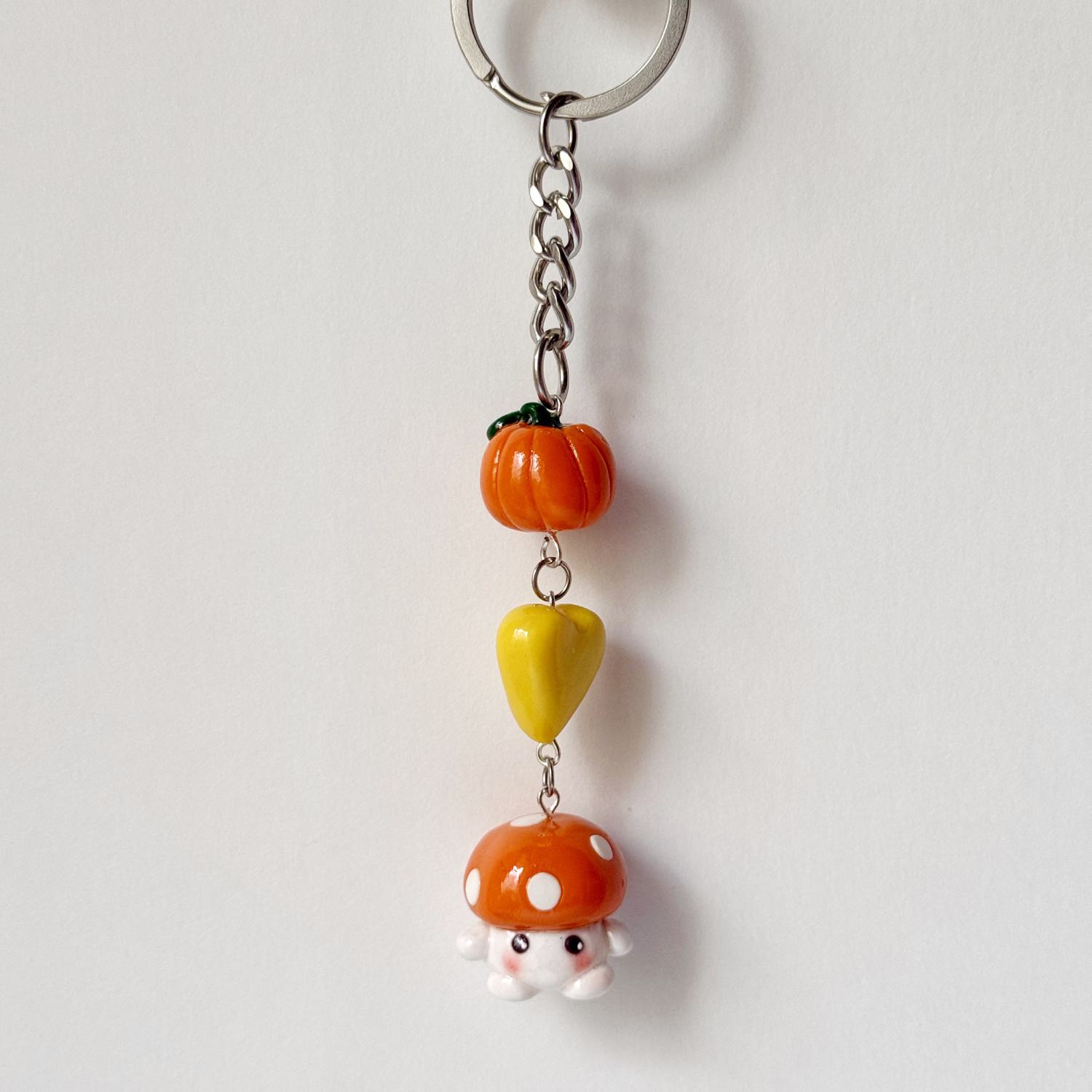 Orange Mushroom Keychain - Image 4