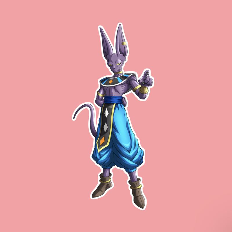 Beerus DBS - Laptop Sticker