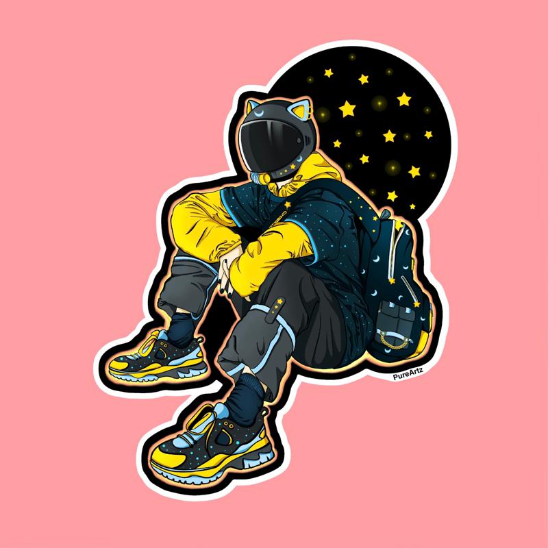 Cosmophile - Laptop Sticker