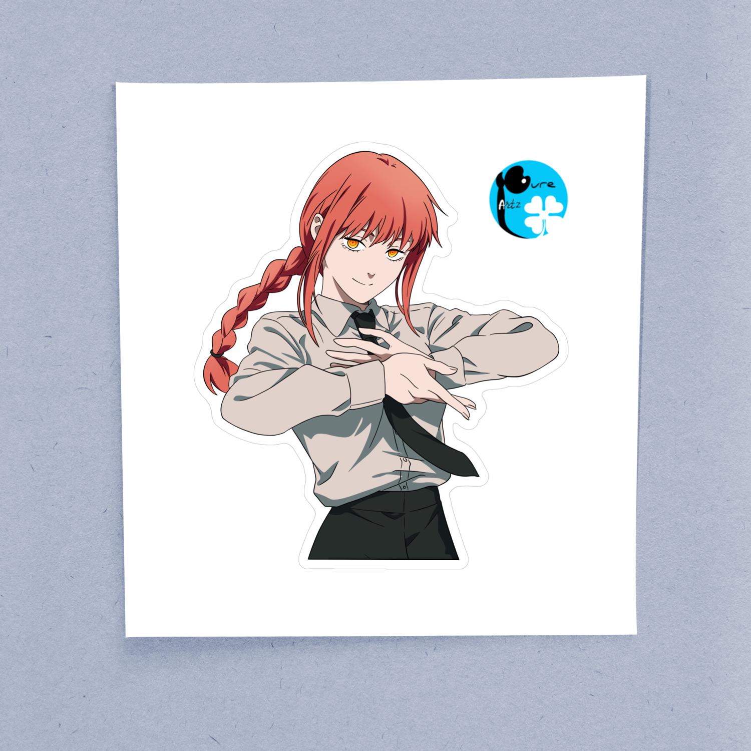 Makima III Chainsaw Man – Laptop Sticker - Image 2
