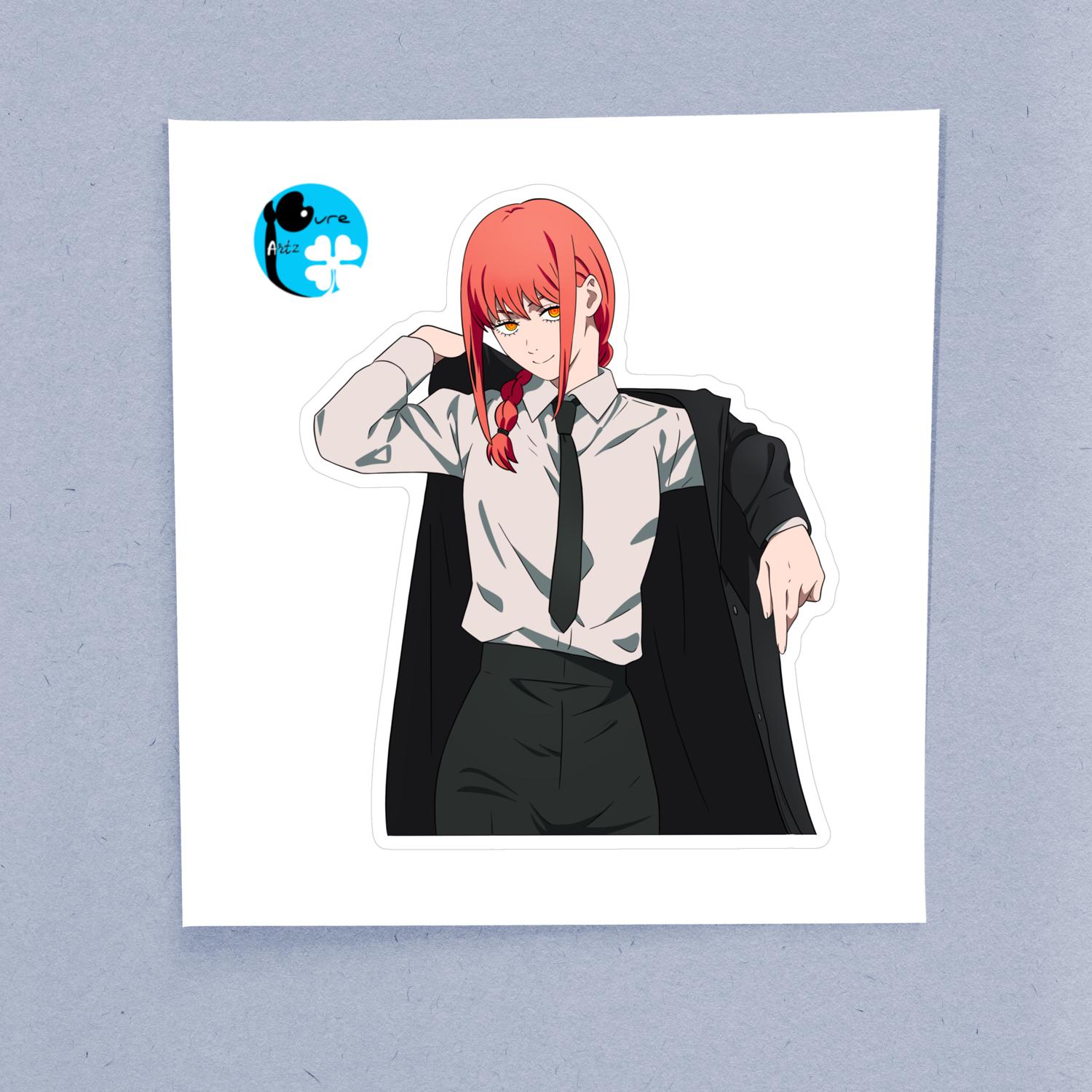 Makima II Chainsaw Man – Laptop Sticker - Image 2