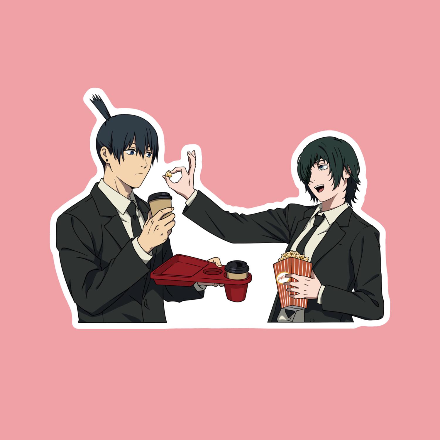 Aki and Himeno Chainsaw Man – Laptop Sticker
