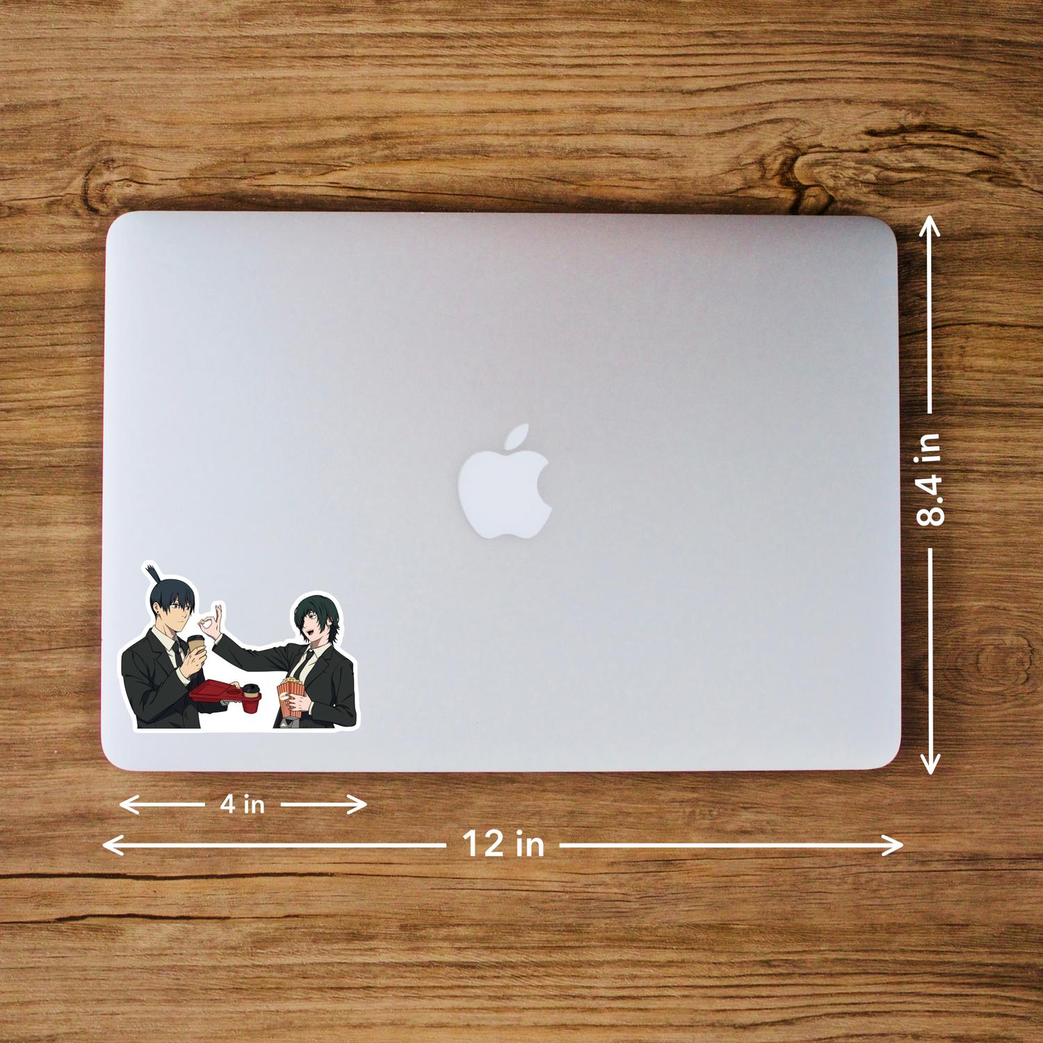 Aki and Himeno Chainsaw Man – Laptop Sticker - Image 3