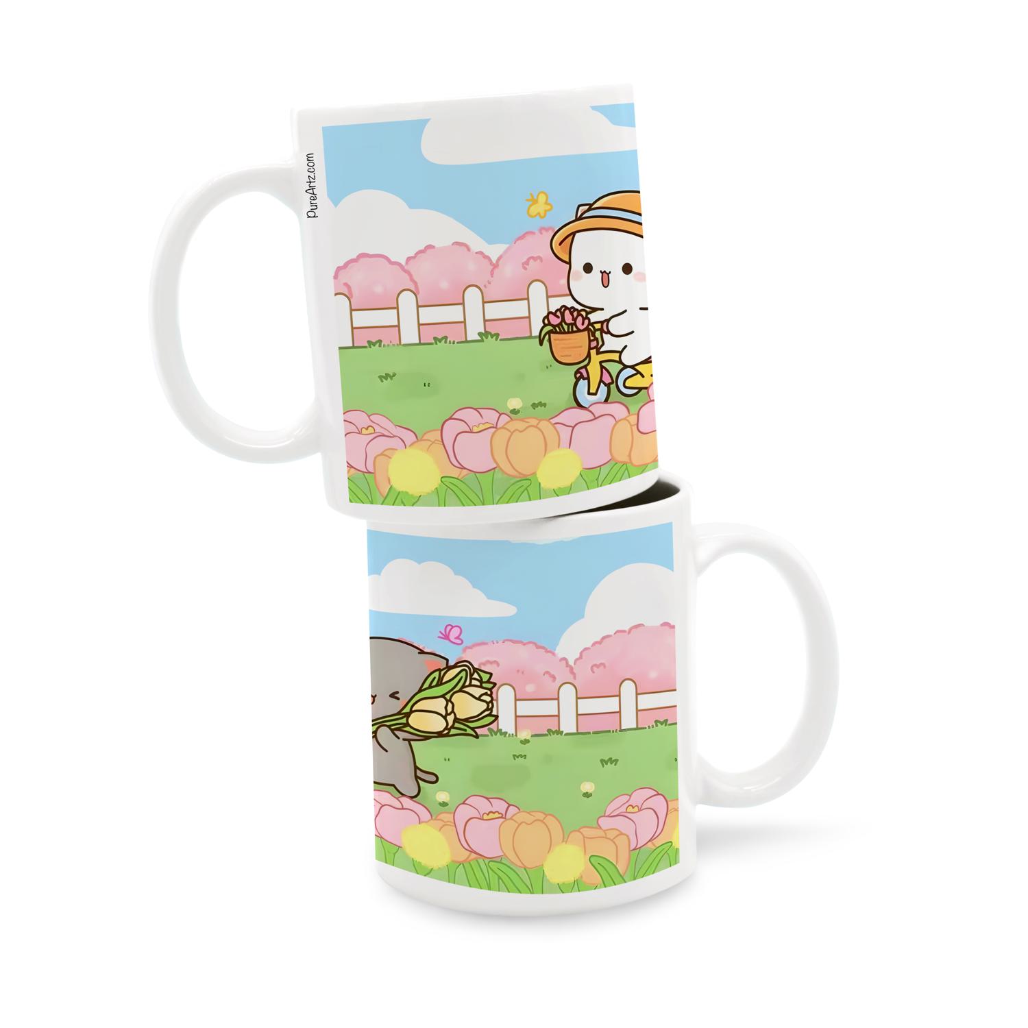 Peach and Goma Cycling - Coffee Mug