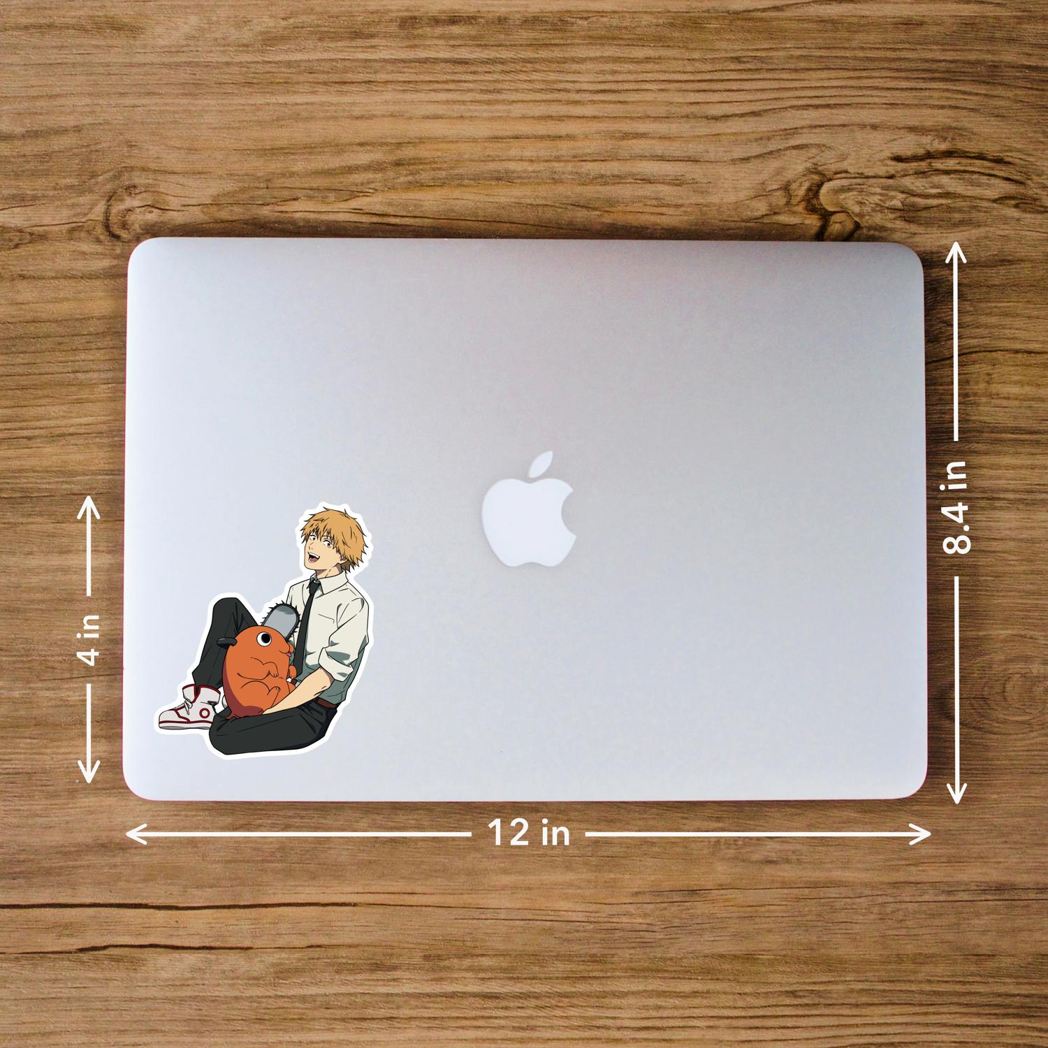 Denji and Pochito Chainsaw Man – Laptop Sticker - Image 3