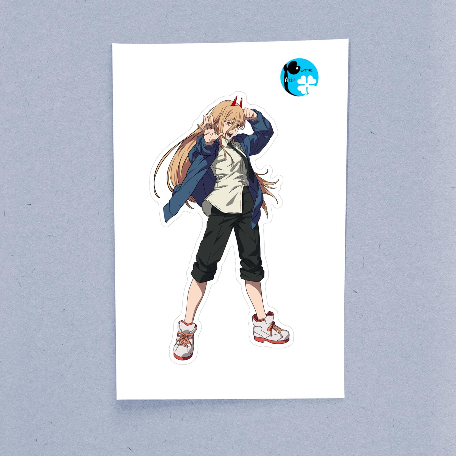 Power III Chainsaw Man – Laptop Sticker - Image 2