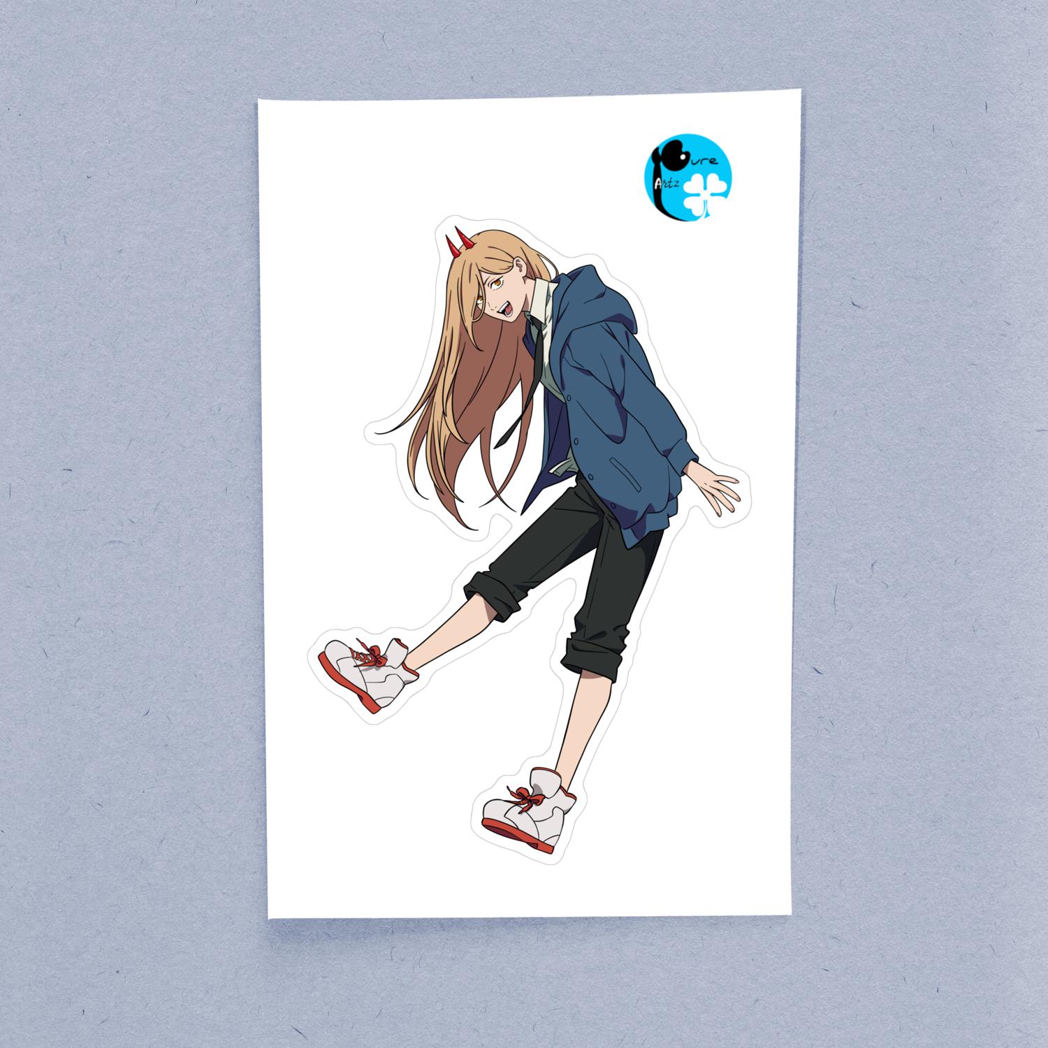 Power II Chainsaw Man – Laptop Sticker - Image 2