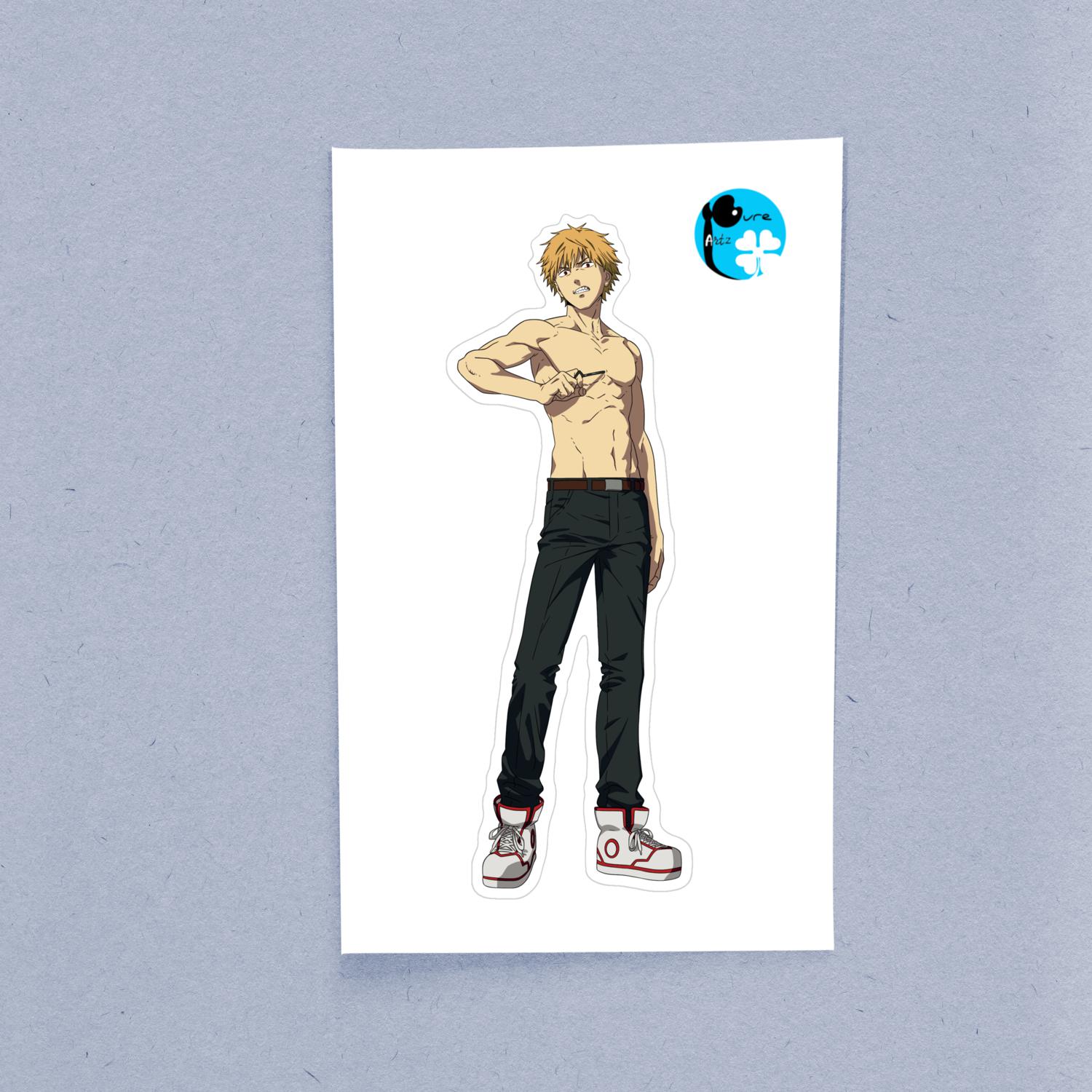 Denji IV Chainsaw Man – Laptop Sticker - Image 2