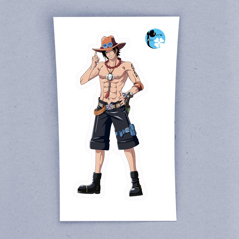 Portgas D. Ace One Piece - Anime Sticker - Image 2
