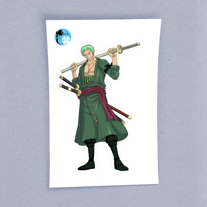 Roronoa Zoro One Piece - Laptop Sticker - Image 2