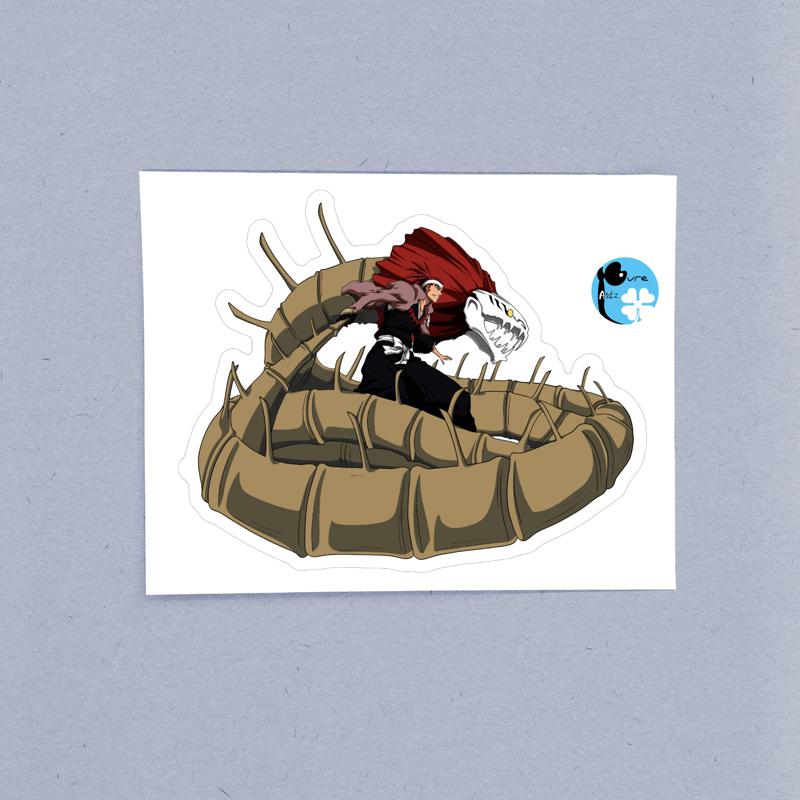 Renji Abarai Bankai Bleach – Laptop Sticker - Image 2