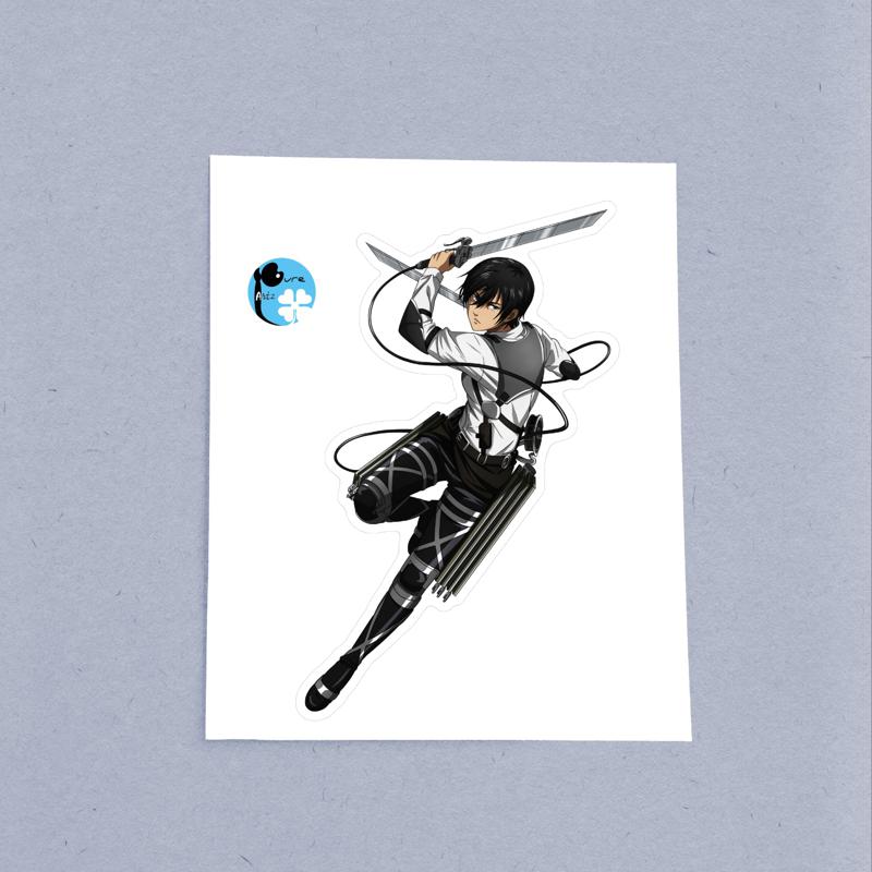 Mikasa Ackerman I AOT – Laptop Sticker - Image 2