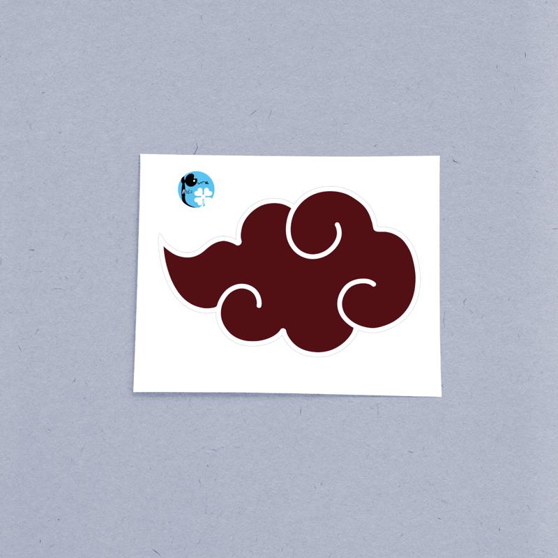 Akatsuki Cloud Logo – Laptop Sticker - Image 2