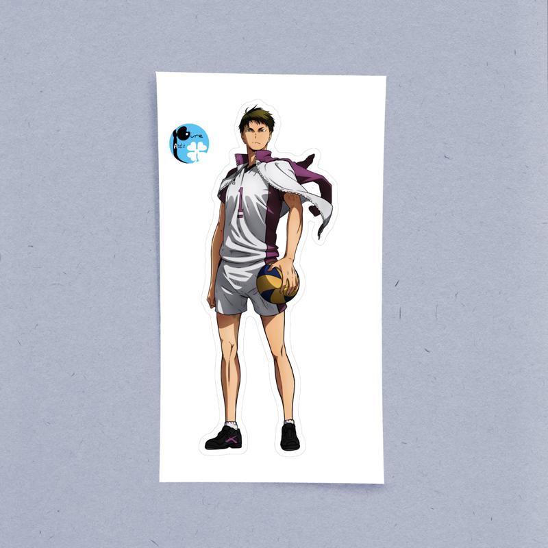 Ushijima Wakatoshi Haikyuu – Laptop Sticker - Image 2