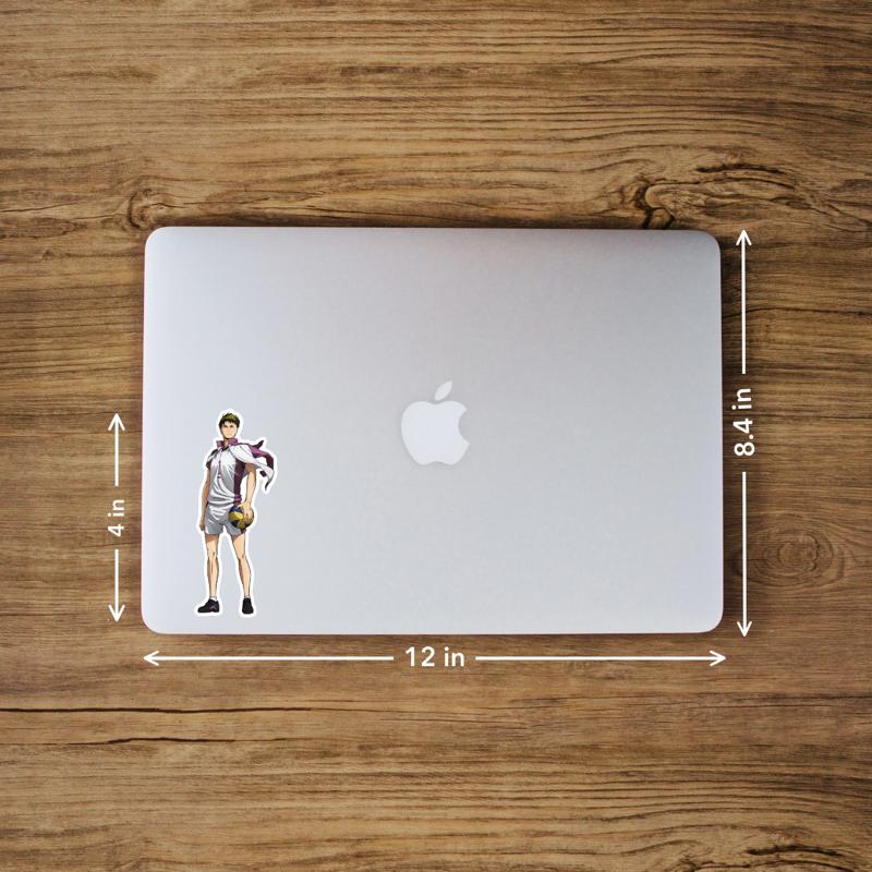 Ushijima Wakatoshi Haikyuu – Laptop Sticker - Image 3