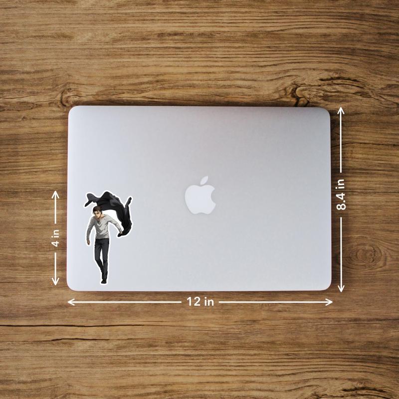 Eren Yeager II AOT – Laptop Sticker - Image 3