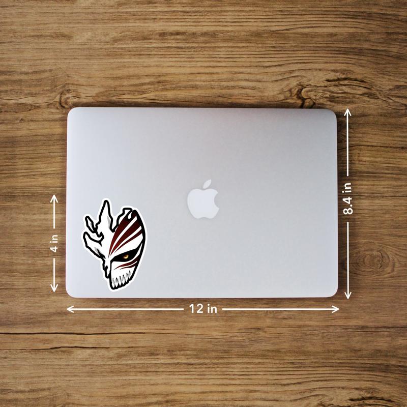 Ichigo Kurosaki Hollow Mask Bleach – Laptop Sticker - Image 3