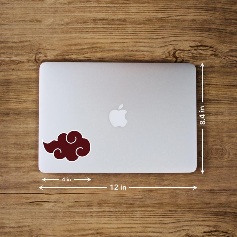 Akatsuki Cloud Logo – Laptop Sticker - Image 3