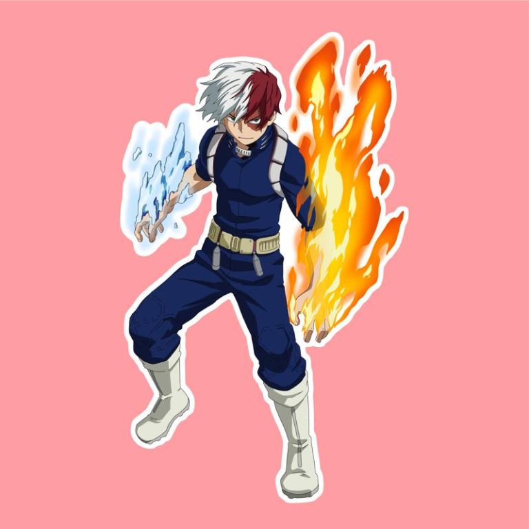 Shoto Todoroki MHA I - Anime Sticker