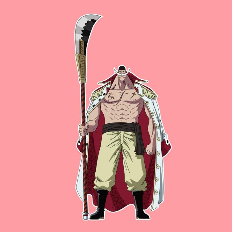 White Beard One Piece Sticker