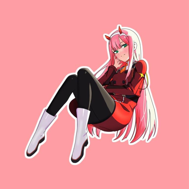 Zero Two Darling In The Franxx I - Laptop Sticker
