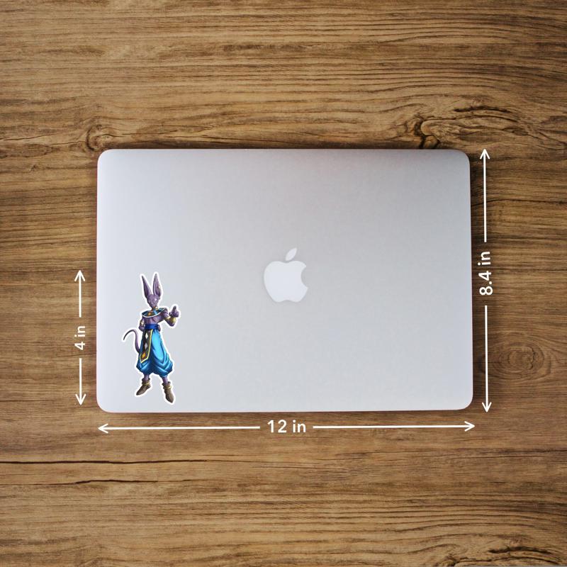 Beerus DBS - Laptop Sticker - Image 3