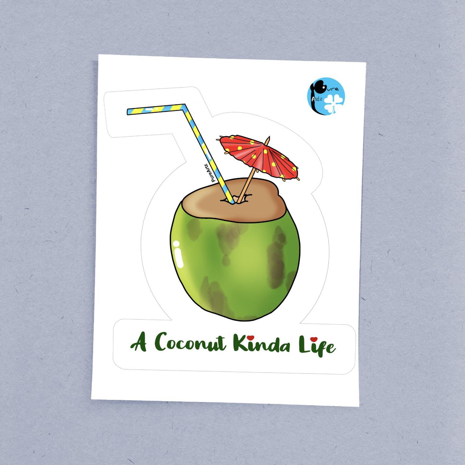 Coconut Sticker - Image 2