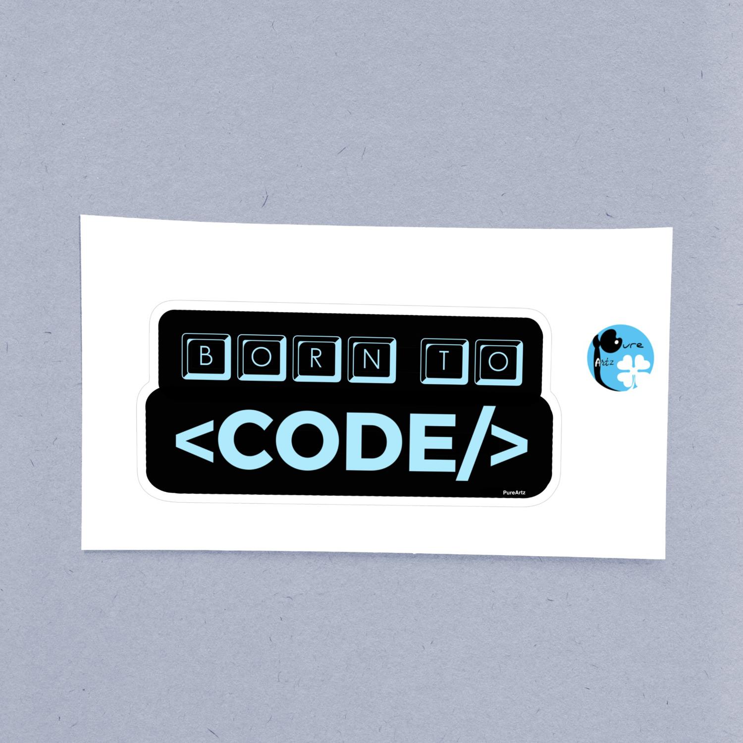 Born To Code - Laptop Sticker - Image 2