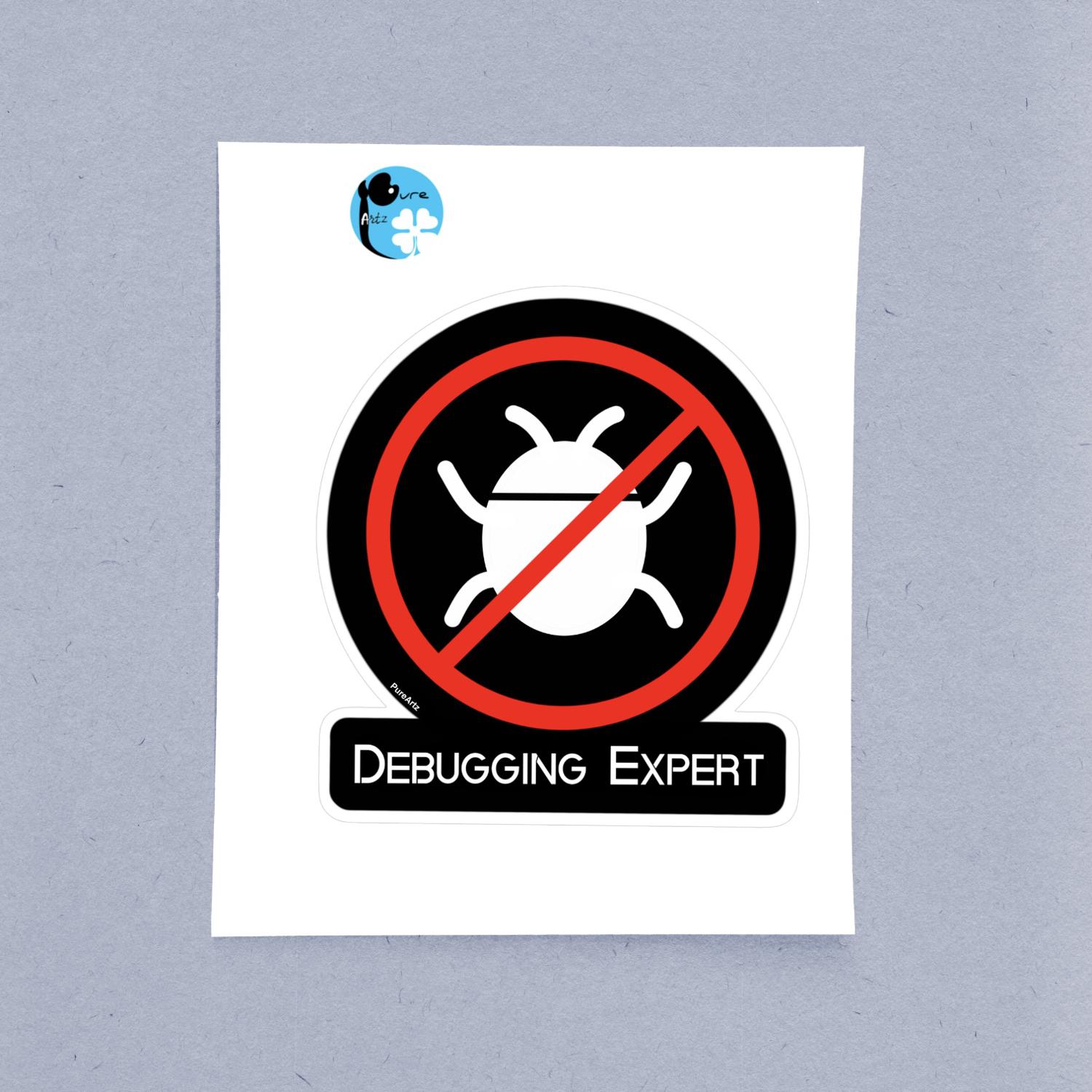 Debugging Expert - Laptop Sticker - Image 2