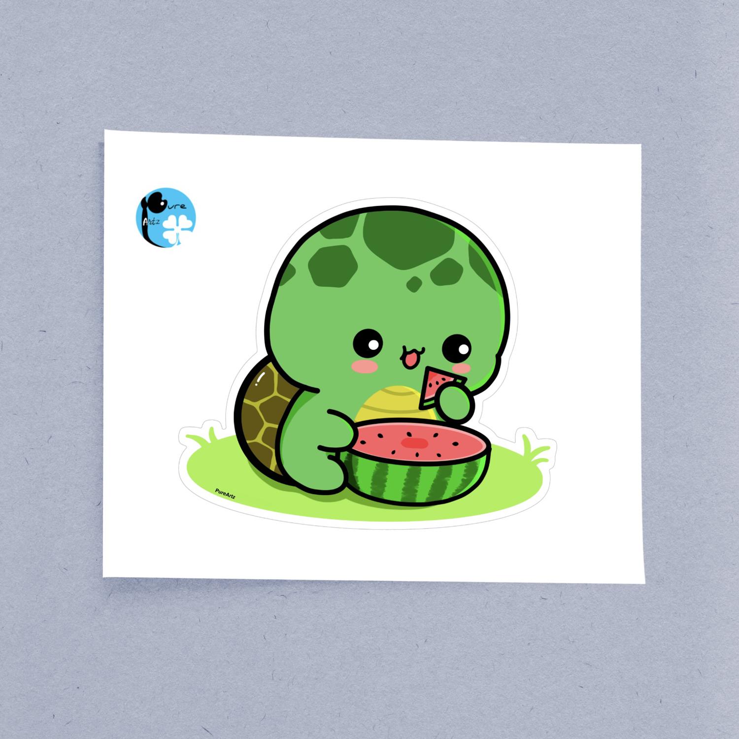 Chibi Tortoise-2 Sticker - Image 2