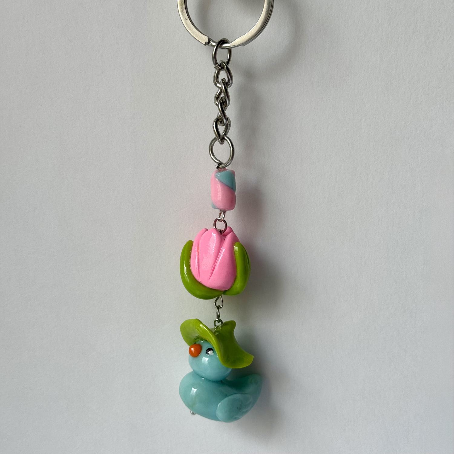 Duck and Tulip Keychain - Image 5