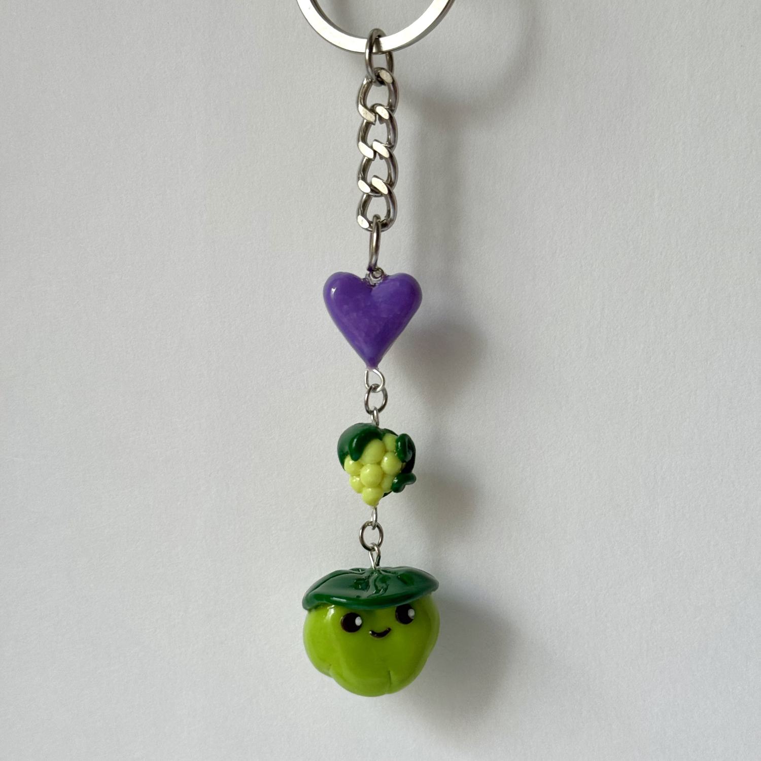 Frog and Grapes II Keychain - Image 2