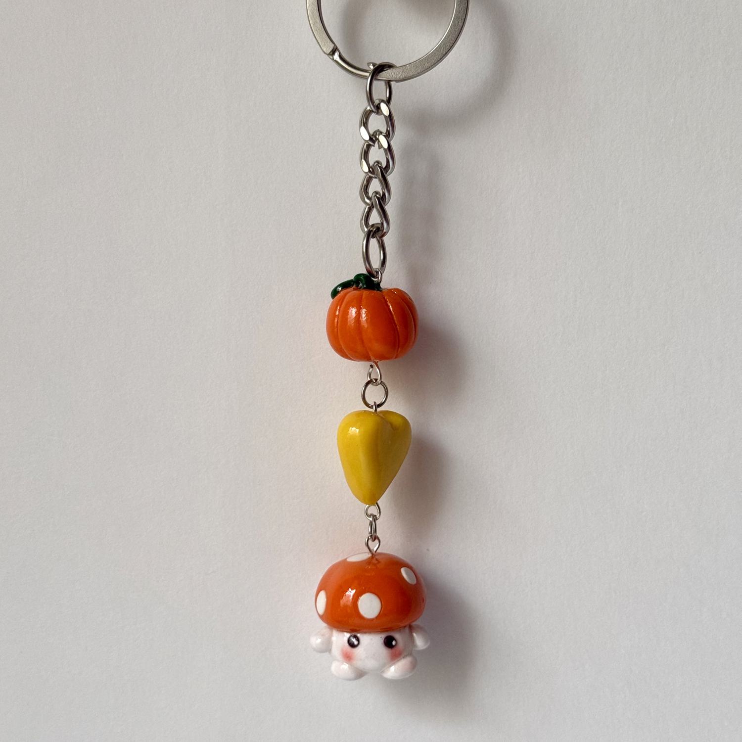Orange Mushroom Keychain - Image 4