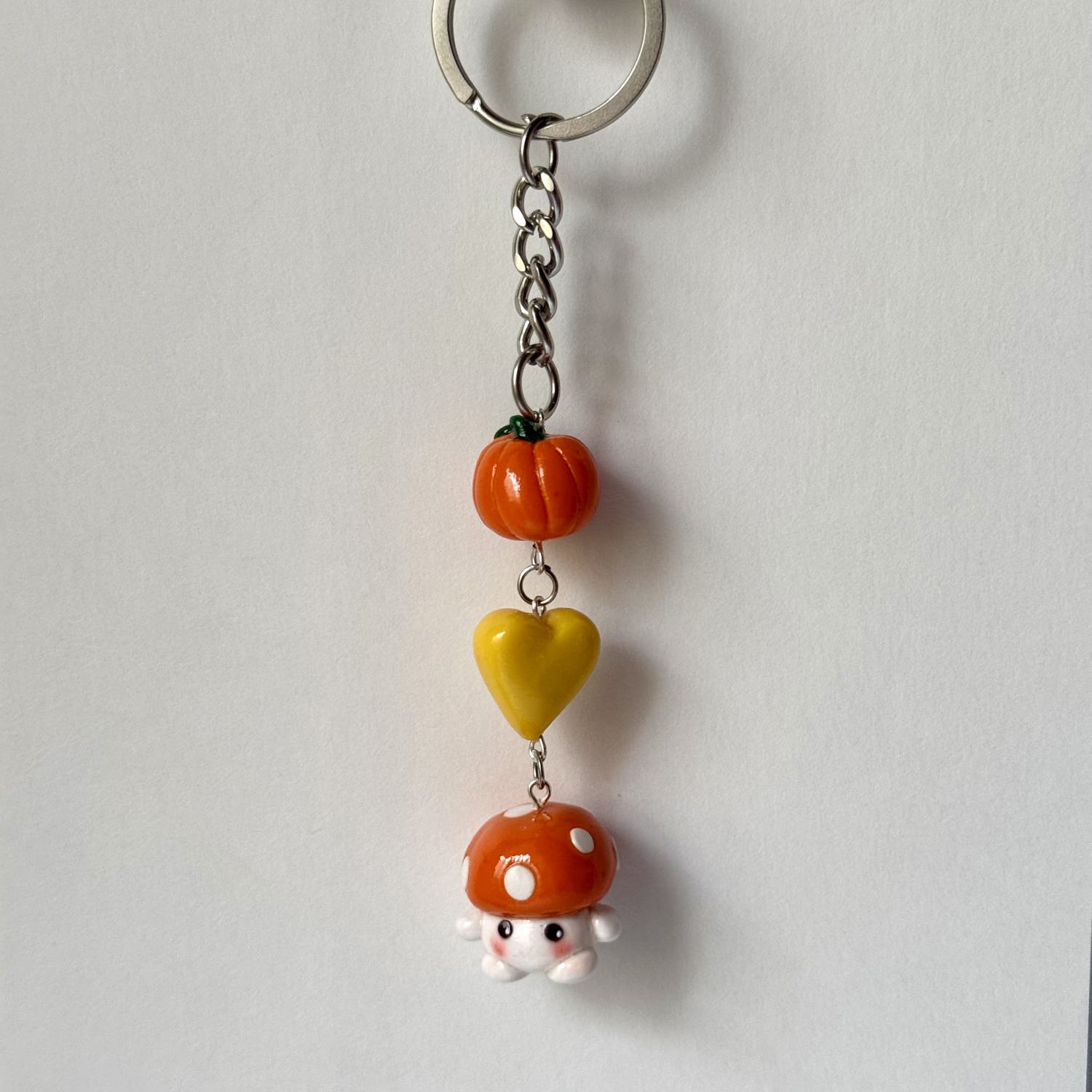 Orange Mushroom Keychain - Image 3