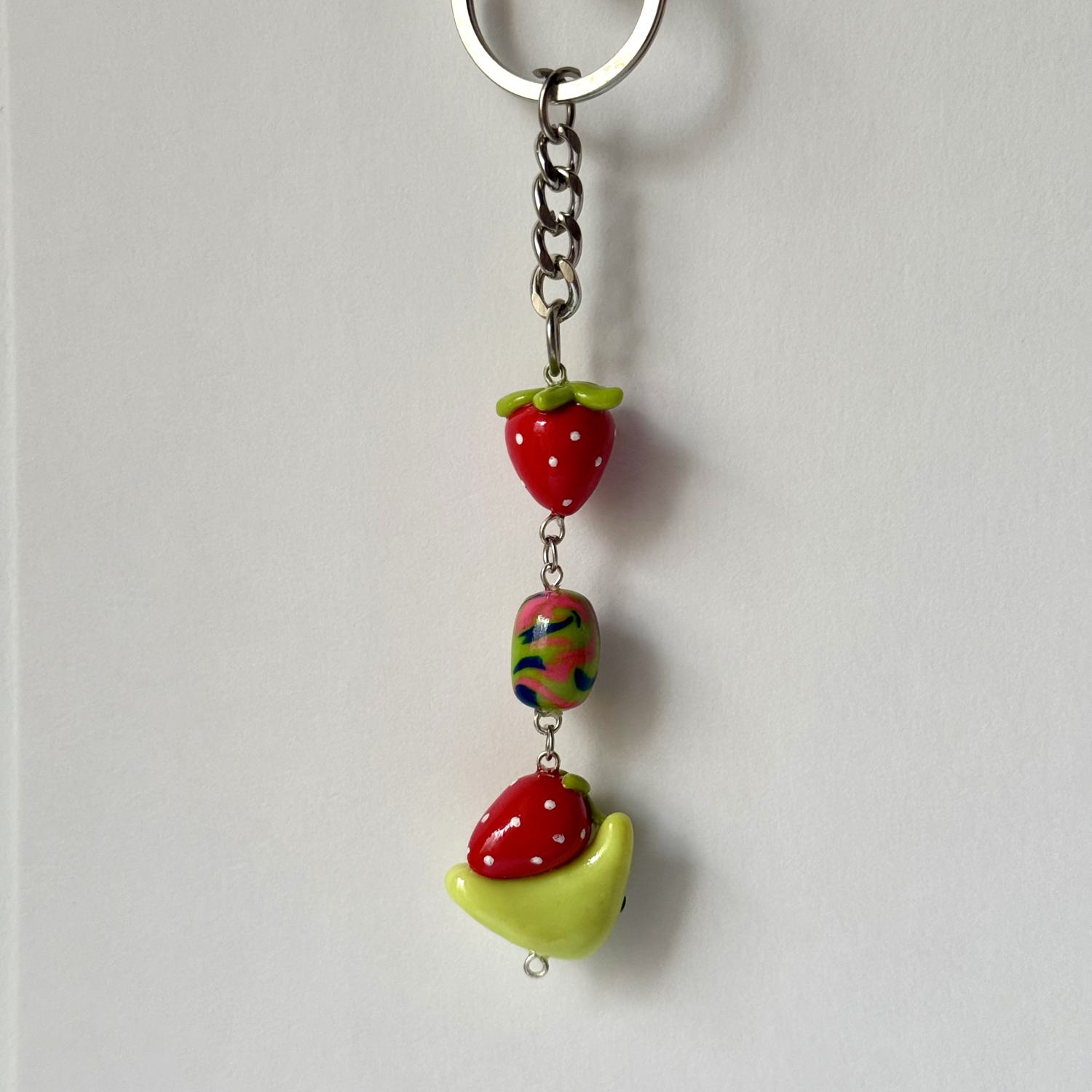 Strawberry Snail Keychain - Image 5