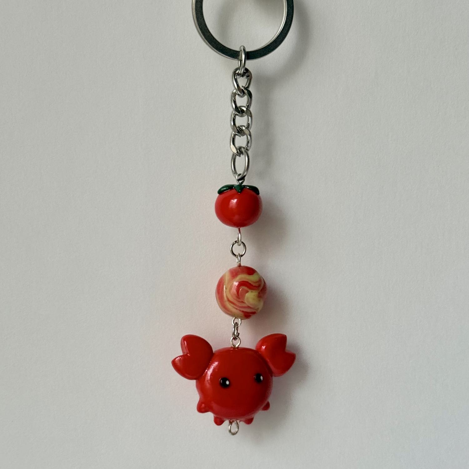 Crab and Tomato Keychain - Image 2