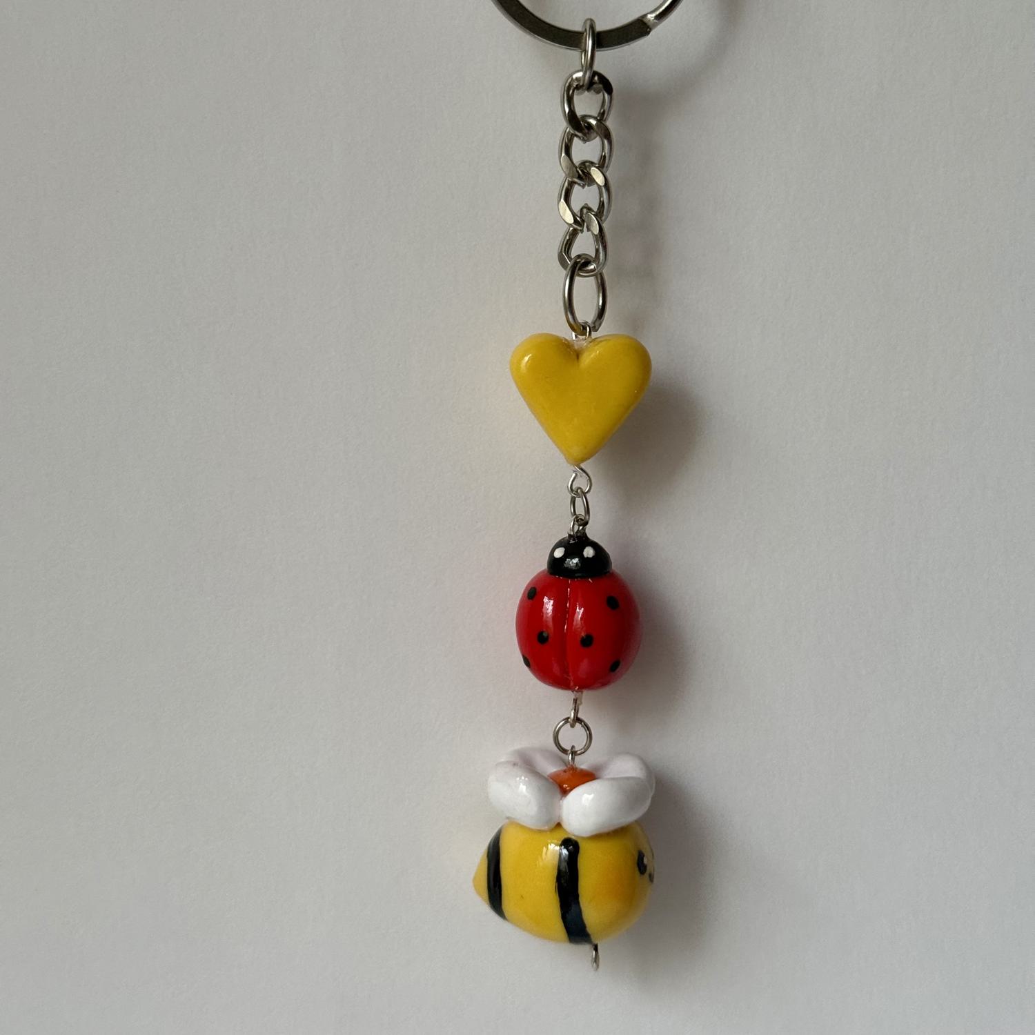 Bee and Ladybug Keychain - Image 3