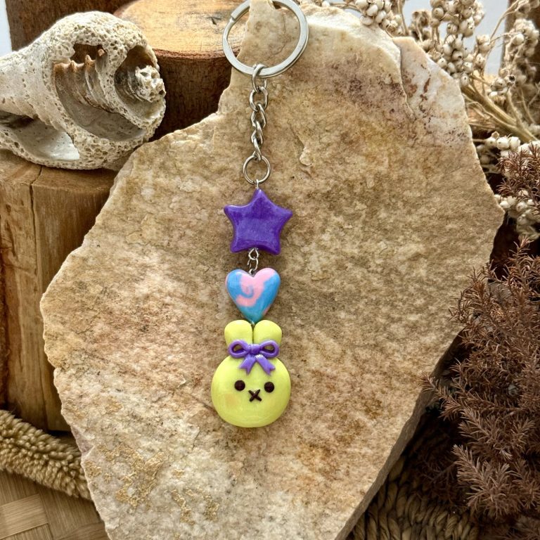 Miffy with Purple Bow Keychain