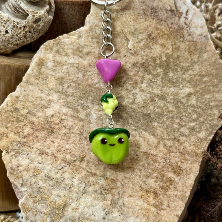 Frog and Grapes I Keychain