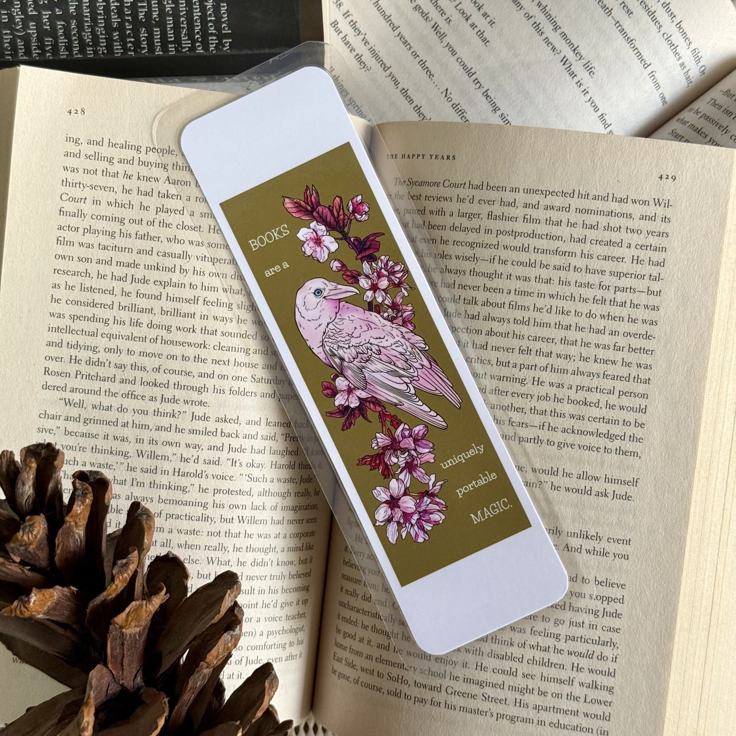 White Raven Bookmark